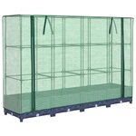 vidaXL Jardinière surélevée avec housse aspect rotin 160x40x123 cm