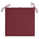 vidaXL Chaises de jardin avec coussins lot de 8 Bois d'acacia solide