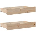 vidaXL Cadre de lit sans matelas 200x200 cm bois massif de pin