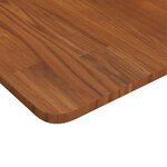 vidaXL Dessus de table carré Marron foncé70x70x1 5cm Bois chêne traité