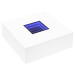 vidaXL Table basse avec LED infini blanc 100x100x40 cm
