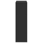 vidaXL Étagère séparatrice de pièce à 3 niveaux noir 99x29x99 cm