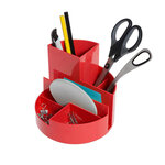 Organisateur de bureau rundbox 6 compartiments Rouge MAUL