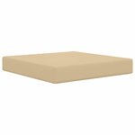 vidaXL Coussin de canapé d'extérieur 3 Pièces Beige Polyester