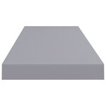 vidaXL Étagères murales flottantes 4 Pièces gris 80x23 5x3 8 cm MDF