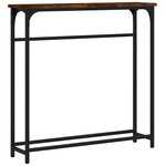vidaXL Table console chêne fumé 75x19 5x75 cm bois d'ingénierie