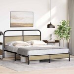 vidaXL Cadre de lit sans matelas 150x200 cm chêne sonoma