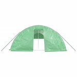 vidaXL Serre avec cadre en acier vert 120 m² 24x5x2 3 m