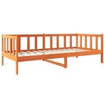 vidaXL Cadre de lit Cire marron 90 x 190 cm Bois de pin massif