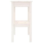 vidaXL Table console Blanc 80x40x75 cm Bois de pin solide