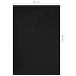 Vidaxl paillasson noir 80x120 cm