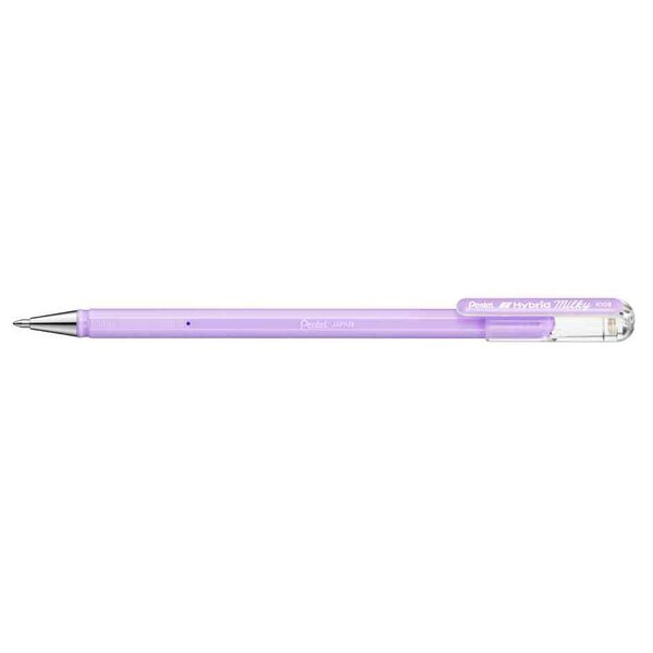 Stylo roller à encre gel Hybrid Milky  violet pastel PENTEL
