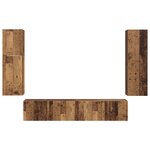 vidaXL Ensemble meuble TV 4 Pièces Bois ancien Bois d'ingénierie