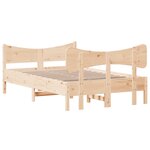 vidaXL Cadre de lit sans matelas 120x200 cm bois de pin massif