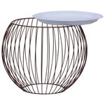 vidaXL Table basse Doré Ø 51 cm