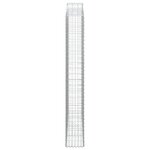 vidaXL Paniers à gabions arqués 5 Pièces 200x30x220/240 cm fer galvanisé