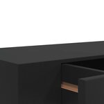 vidaXL Étagère murale flottante avec tiroir Noir 48x25x8 cm