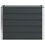 vidaXL Jardinière Anthracite 480 x 50 x 45 cm Acier galvanisé