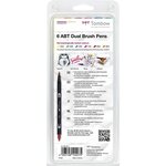 Feutre dessin double pointe abt set de 6 couleurs testées dermatologiquement tombow