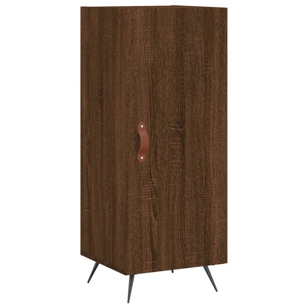 vidaXL Buffet Chêne marron 34 5x34x90 cm Bois d'ingénierie