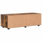 vidaXL Meuble TV Chêne fumé 100.5 x 39 x 30 cm Bois d'ingénierie
