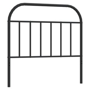 vidaXL Tête de lit de remplacement métal noir 107 cm