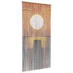 vidaXL Rideau de porte anti-insectes multicolore 100 x 200 cm Bambou
