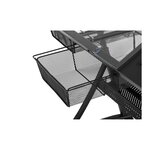 Table à dessin bureau inclinable 120 x 60 x 90 cm plateau en verre 14_0003606