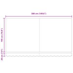 vidaXL Tissu de remplacement pour auvent pour cadre 4x2 m rayé multicolore