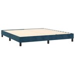 vidaXL Sommier à lattes de lit avec matelas LED Bleu foncé 180x200 cm