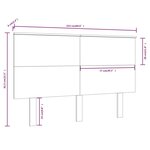 vidaXL Tête de lit Blanc 154x6x82 5 cm Bois massif de pin