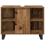 vidaXL Ensemble de meubles de salle de bain 3 pièces en bois ancien