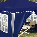 vidaXL Tente de fête pop-up 288 x 288 x 245 cm Bleu Tissu Oxford