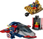 LEGO Marvel - Set de Construction Captain America contre Thanos (76319) pour Enfants