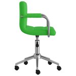 vidaXL Chaises à manger pivotantes lot de 2 vert similicuir