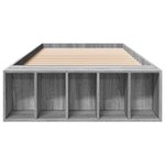 vidaXL Cadre de lit sonoma gris 90x200 cm bois d'ingénierie