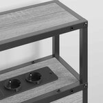 vidaXL Tête de lit de rangement Sonoma gris 160 cm Bois d'ingénierie