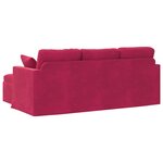 vidaXL Canapé Bordeaux 198 x 134 x 80 cm Velours