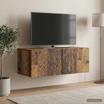 vidaXL Meuble TV mural 98 x 41 x 30 cm Bois ancien Bois d'ingénierie