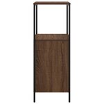 vidaXL Meuble de salle de bain avec étagères chêne marron 36x35x95 cm