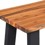 vidaXL Banc en bois d'acacia massif 160 cm