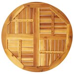 vidaXL Dessus de table Ø80x2 2 cm rond bois massif d'acacia