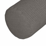 vidaXL Coussins d'accent 2 Pièces Gris clair Ø 15 x 40 cm
