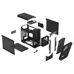 Boîtier PC - FRACTAL DESIGN - Torrent Nano Black TG Dark Tint - Noir