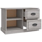 vidaXL Meuble TV sonoma gris 73x35 5x47 5 cm bois d'ingénierie