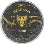 Monnaie TRIUNE Norns Set 3x1 Oz Argent 5 Marks Germania 2026 (PRÉCOMMANDE)