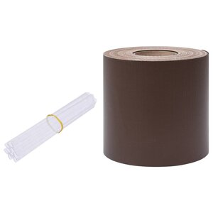 vidaXL Écran d'intimité de jardin PVC 35x0 19 m Marron