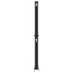 vidaXL Douche solaire extérieure Noir 217 cm PVC  aluminium
