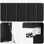 vidaXL Meuble TV mural 59 5 x 31 x 30 cm Noir Bois d'ingénierie