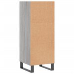 vidaXL Buffet sonoma gris 34 5x32 5x90 cm bois d'ingénierie